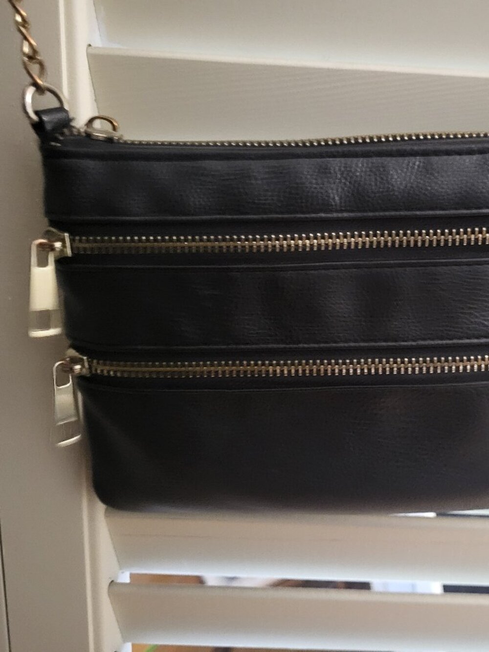 Minimalist Multi Pocket Black Shoulder Bag Call It Spring - Picture 2 of 6